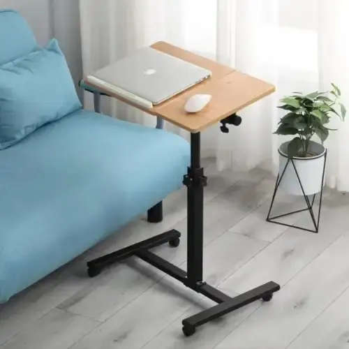 Portable Laptop Desk Adjustable Height Computer Stand Rolling Desk Office Desk AD1