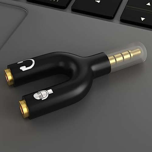 Headphone Splitter Adapter 3.5mm Male Y-Jack Splitter for Mobile Phone, Computer, MP3, Tablet