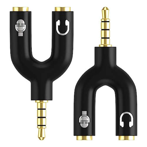 Headphone Splitter Adapter 3.5mm Male Y-Jack Splitter for Mobile Phone, Computer, MP3, Tablet