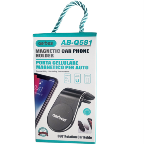 Aerbes AB-Q581 Magnetic 360 degrees Rotation Car Phone Holder