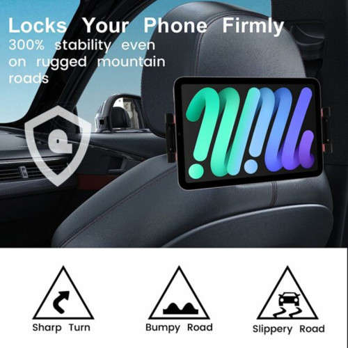 21A106 Telescopic Car Rear Pillow Tablet Phone Holder