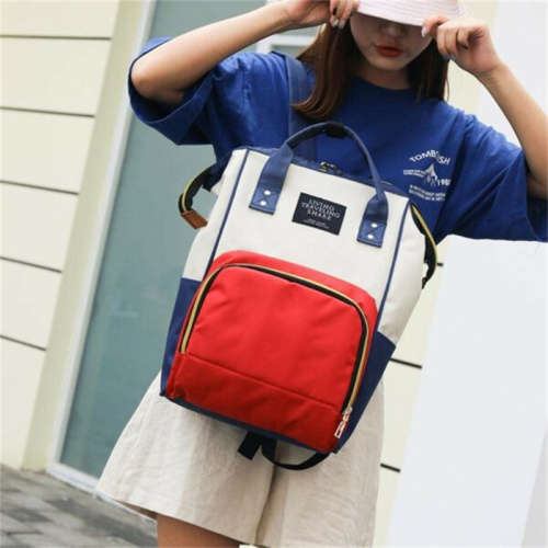 15 Inch Mommy Diaper Bag Large Capacity Waterproof With Hidden Pocket