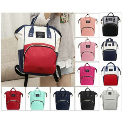 15 Inch Mommy Diaper Bag Large Capacity Waterproof With Hidden Pocket