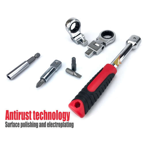 20 PCS Set Of Detachable Movable Head Ratchet Wrench Combination Labor-saving Car Repair Tool Set