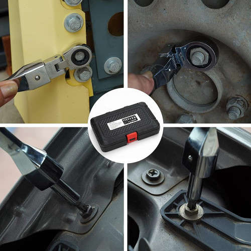 20 PCS Set Of Detachable Movable Head Ratchet Wrench Combination Labor-saving Car Repair Tool Set