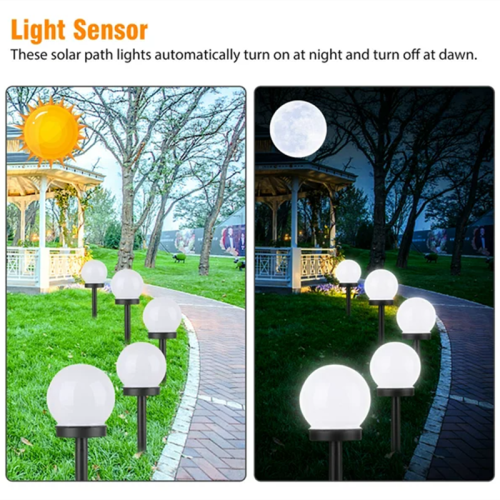 4 PCS LED Solar Garden Lights Camping Waterproof Ground Plug-in Lawn Light Landscape Lights