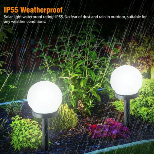4 PCS LED Solar Garden Lights Camping Waterproof Ground Plug-in Lawn Light Landscape Lights