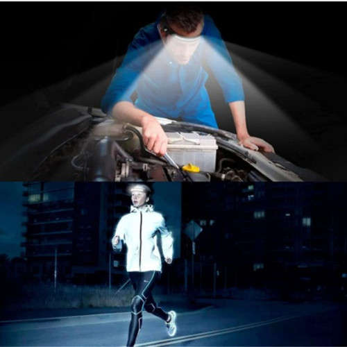 USB Rechargeable Waterproof Headlight Outdoor High Power COB Flood Light