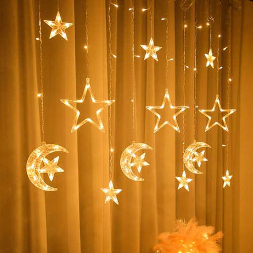 LED Star Moon Lights Home Party Window Decoration String Lights