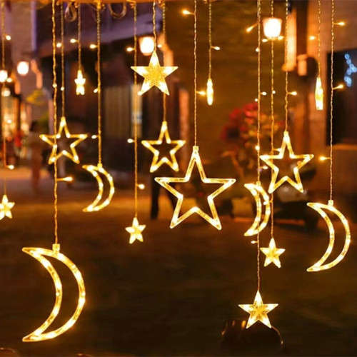 LED Star Moon Lights Home Party Window Decoration String Lights