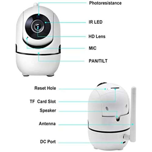 WIFI Smart Security Camera Wireless Infrared Nanny Camera Suitable for Night Use