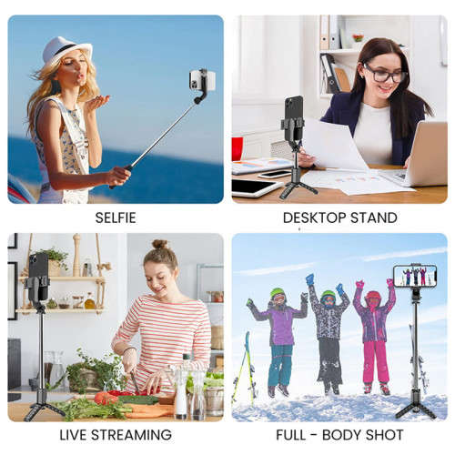 Tripod Expandable And Portable Selfie Stick With Wireless Remote Control