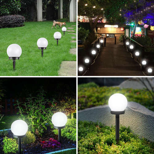 4 PCS LED Solar Garden Lights Camping Waterproof Ground Plug-in Lawn Light Landscape Lights