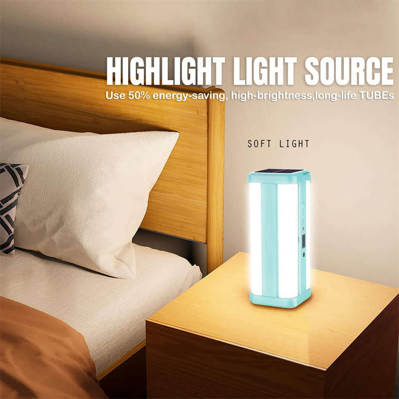 Solar Home Emergency LED 360 Degree Floor Lamp Rechargeable