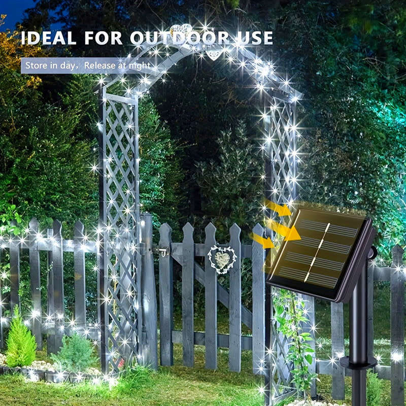 LED Light Waterproof Copper Wire Fairy Light Balcony Garden Decoration 10M Outdoor Solar