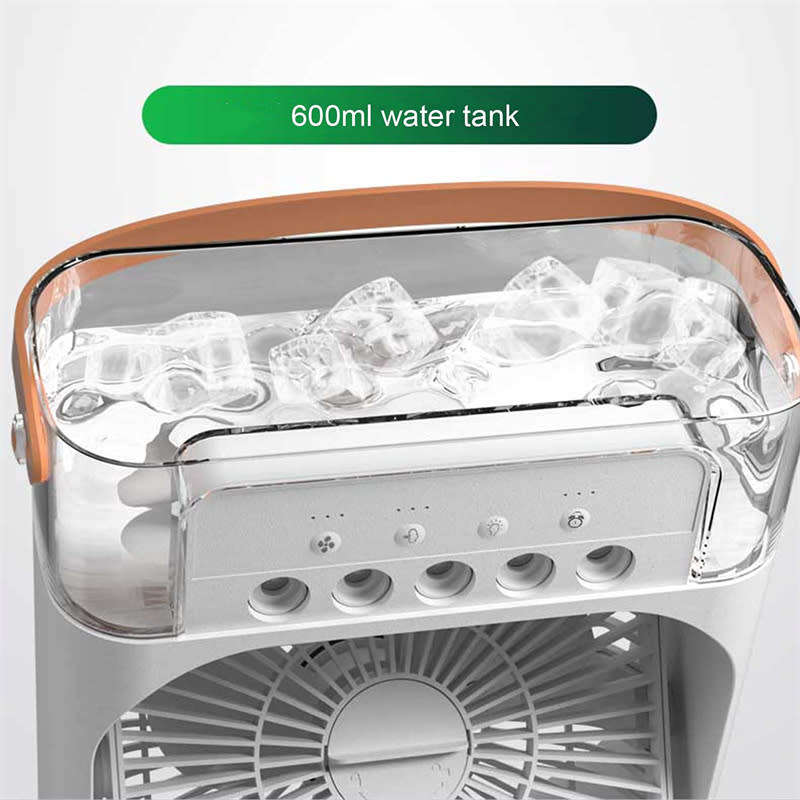 Portable Air Cooler Spray Fan Desktop Mini Air Conditioner Humidifier