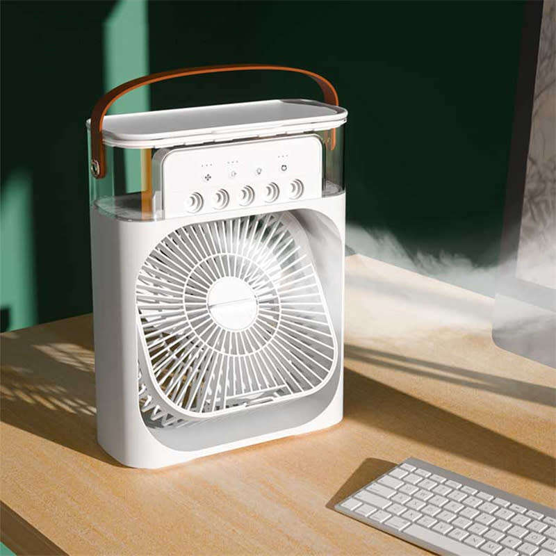 Portable Air Cooler Spray Fan Desktop Mini Air Conditioner Humidifier