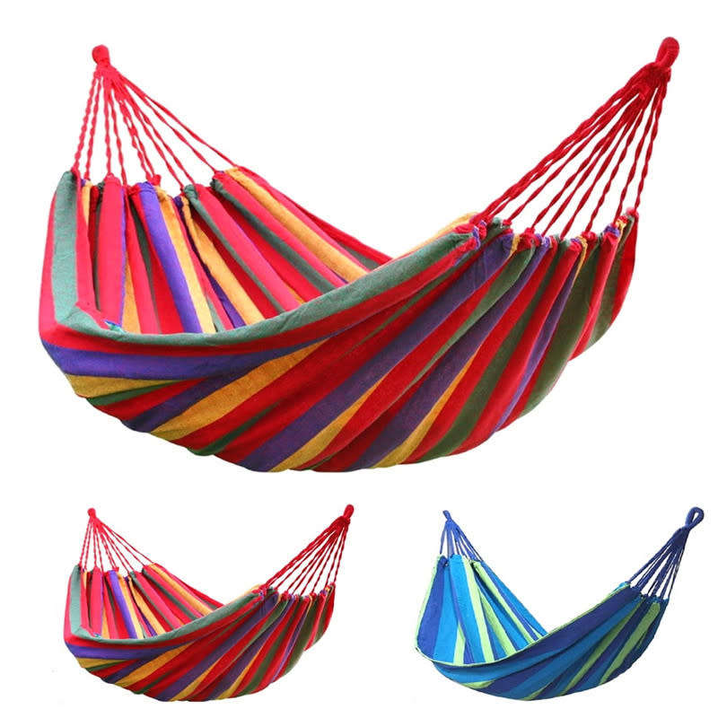 Outdoor Hammock Canvas Swing Thicken Anti-rollover Camping Adult Children`s Hanging Chair