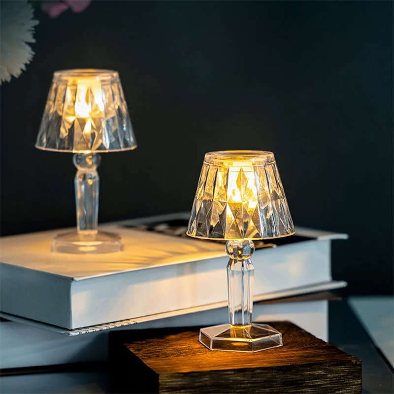 Home Retro Night Light Crystal Atmosphere Projector Table Lamp