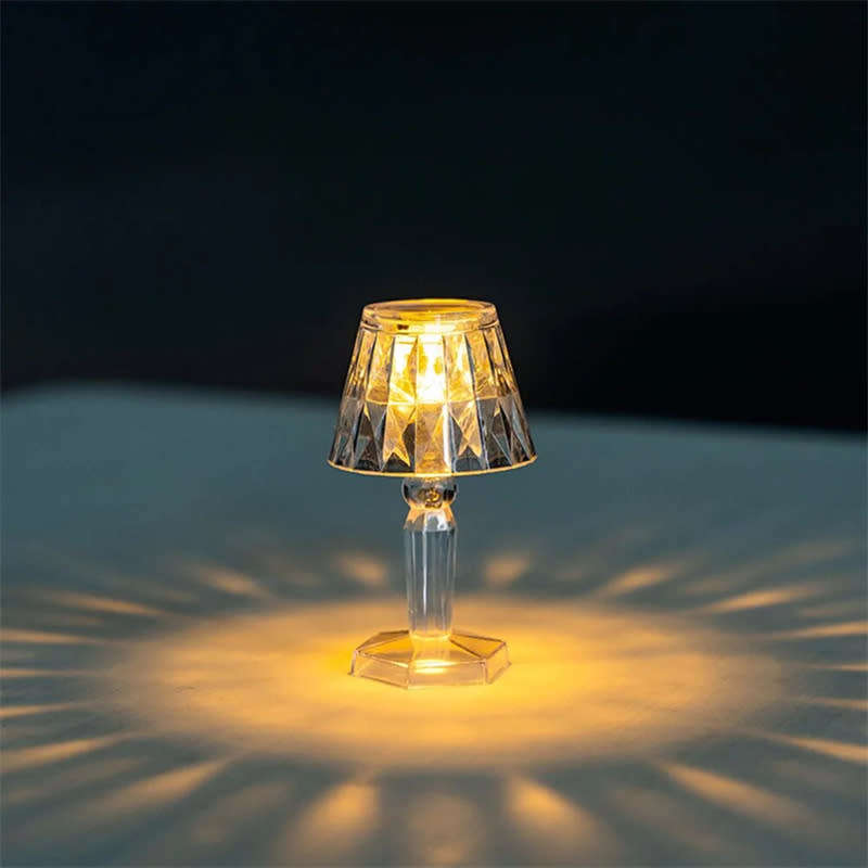 Home Retro Night Light Crystal Atmosphere Projector Table Lamp