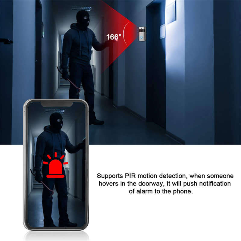 HD Smart WiFi Video Intercom Wireless Infrared Doorbell Camera