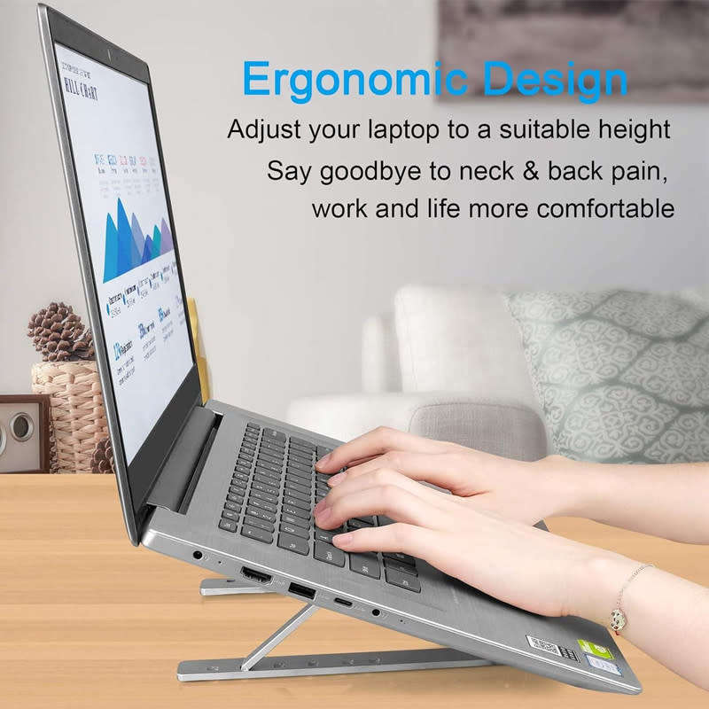 Portable Foldable Fits Laptop Tablet Cooling Stand Under 15.6 Inches