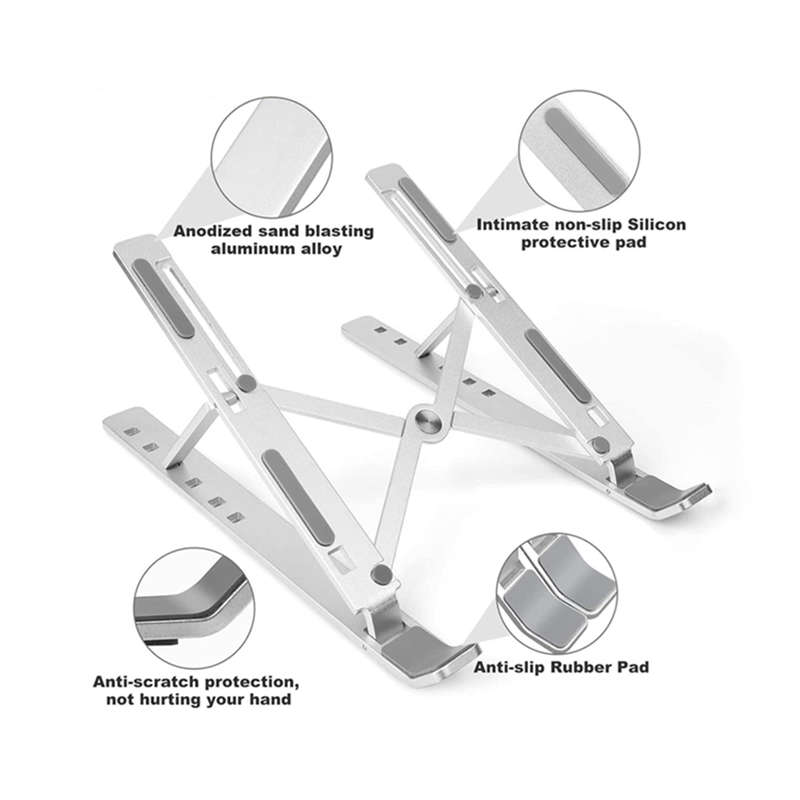 Portable Foldable Fits Laptop Tablet Cooling Stand Under 15.6 Inches