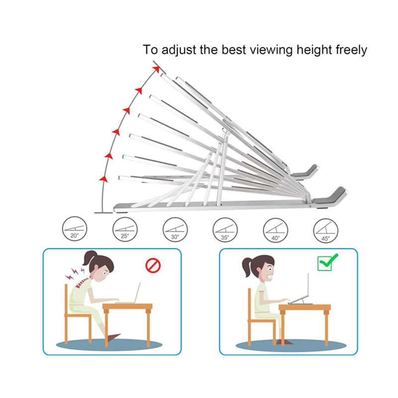 Portable Foldable Fits Laptop Tablet Cooling Stand Under 15.6 Inches