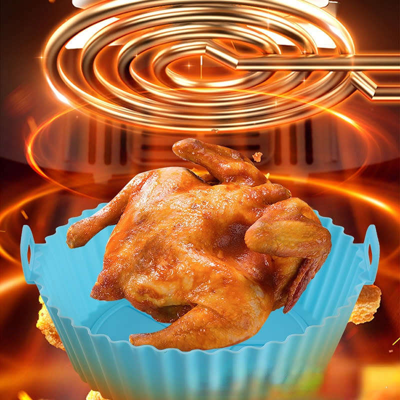 Silicone Air Fryer Mat Reusable Fryer Basket For Kitchen Oven Cooker