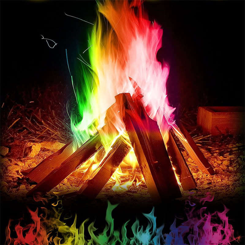 Party Festive Bonfire Indoor Fireplace Magic Flame with Color Changing Flame Powder