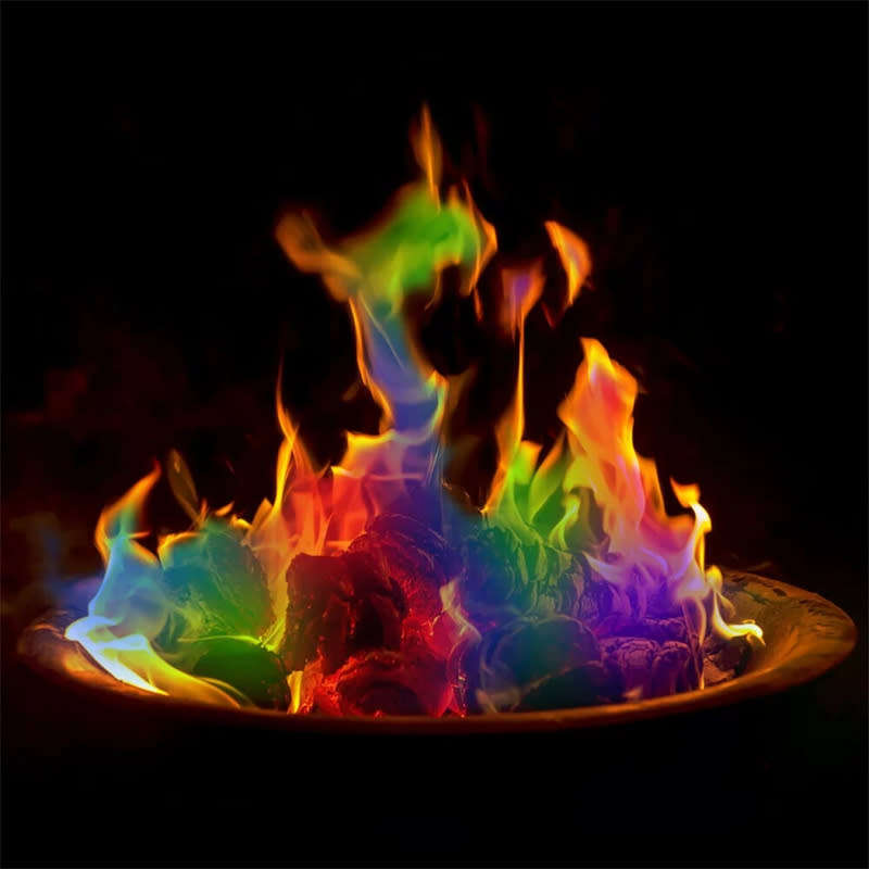 Party Festive Bonfire Indoor Fireplace Magic Flame with Color Changing Flame Powder