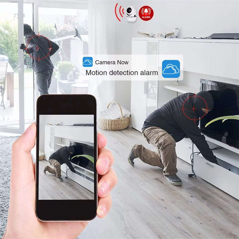 1080P Wireless with Camera and Audio, Intelligent Tracking WIFI Infrared Home Security Baby Monitor