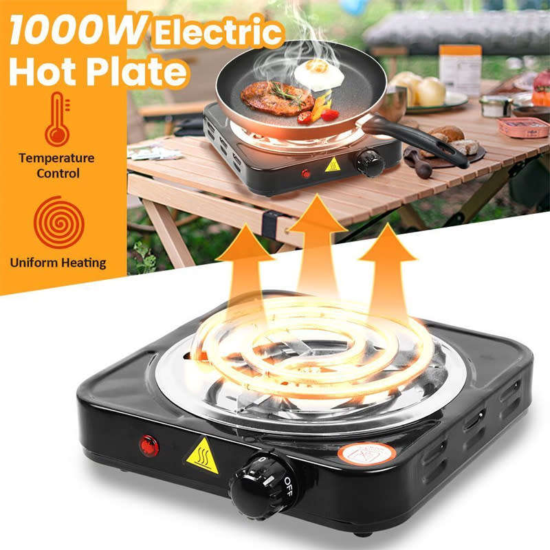 1000w Portable Single Stove Kitchen Electric Stove Range Countertop Cooking Stove