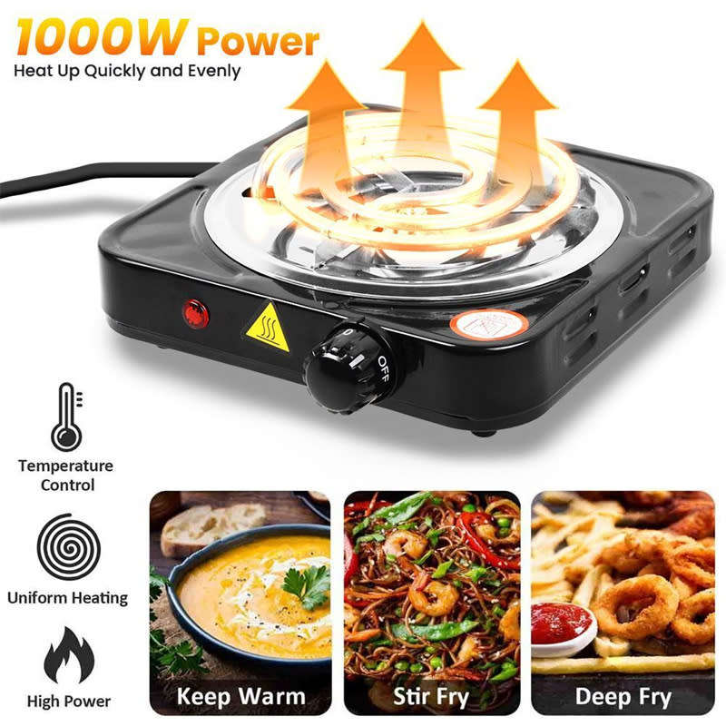 1000w Portable Single Stove Kitchen Electric Stove Range Countertop Cooking Stove