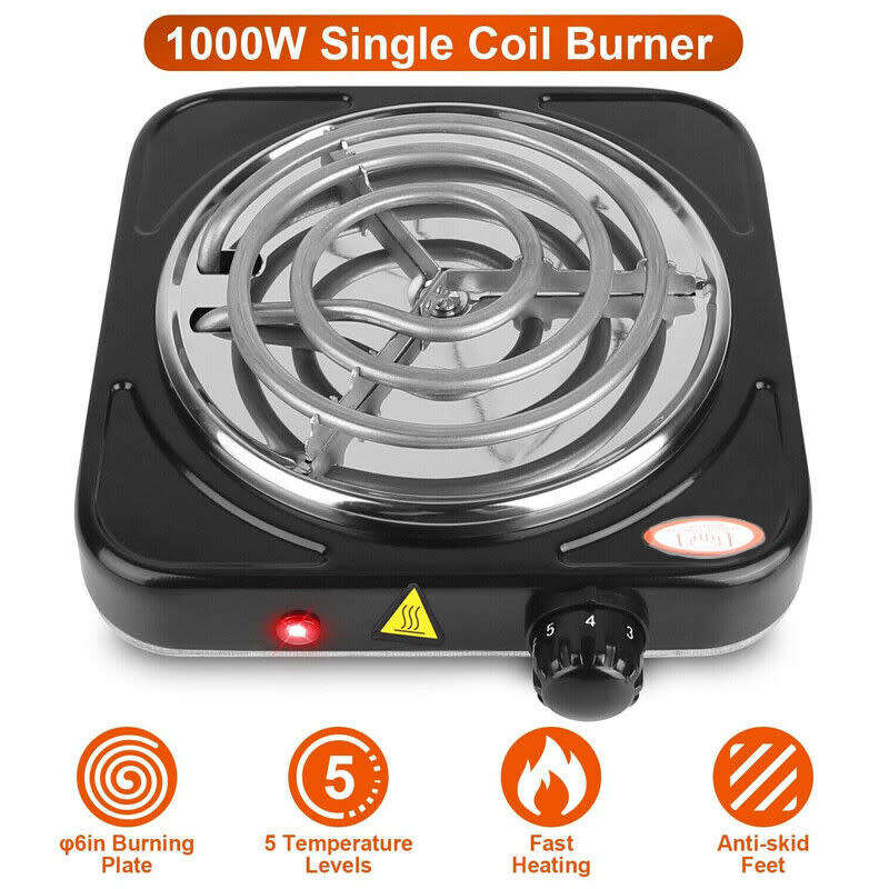 1000w Portable Single Stove Kitchen Electric Stove Range Countertop Cooking Stove
