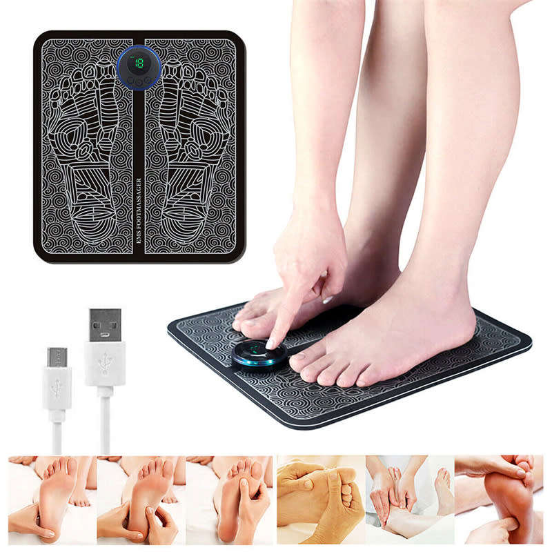 EMS Foot Massage Mat Foot Physiotherapy Relaxation Electric Muscle Stimulation Mat Trainer