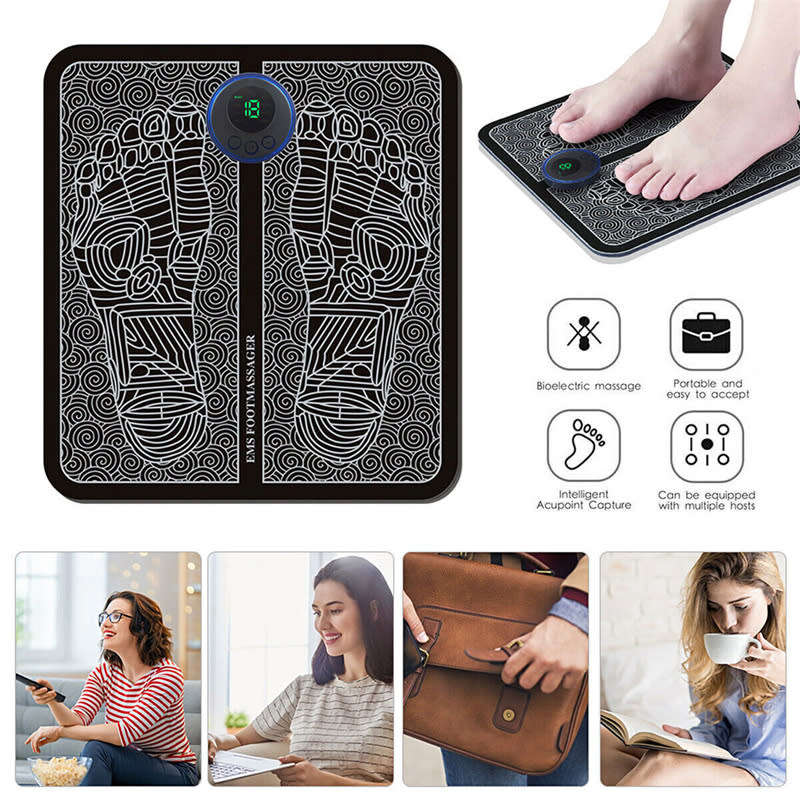 EMS Foot Massage Mat Foot Physiotherapy Relaxation Electric Muscle Stimulation Mat Trainer