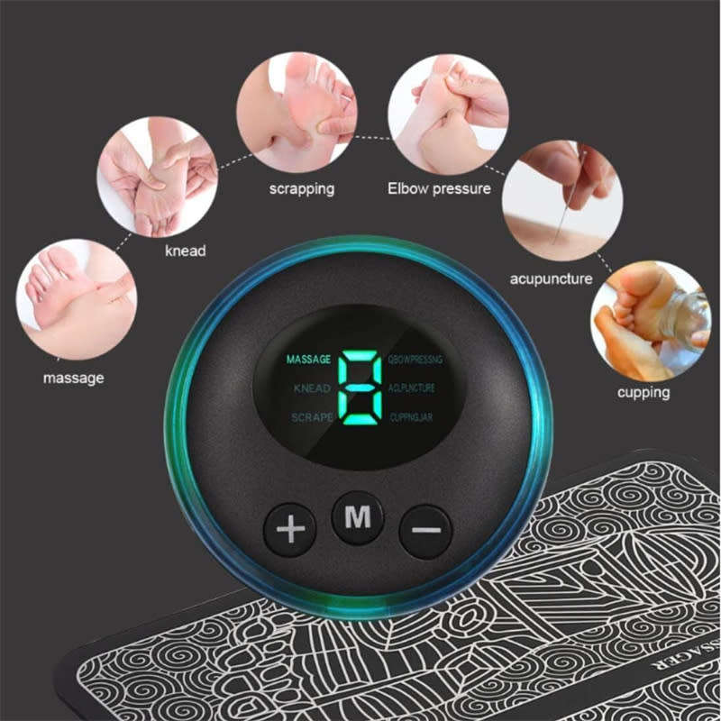 EMS Foot Massage Mat Foot Physiotherapy Relaxation Electric Muscle Stimulation Mat Trainer