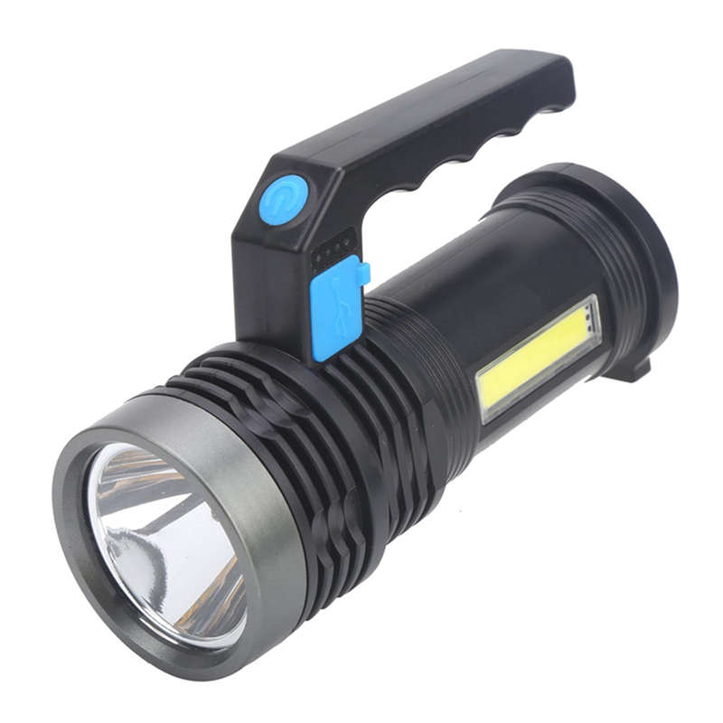 USB Rechargeable LED Waterproof Searchlight Long Life Lightweight Camping Outdoor Flashlight