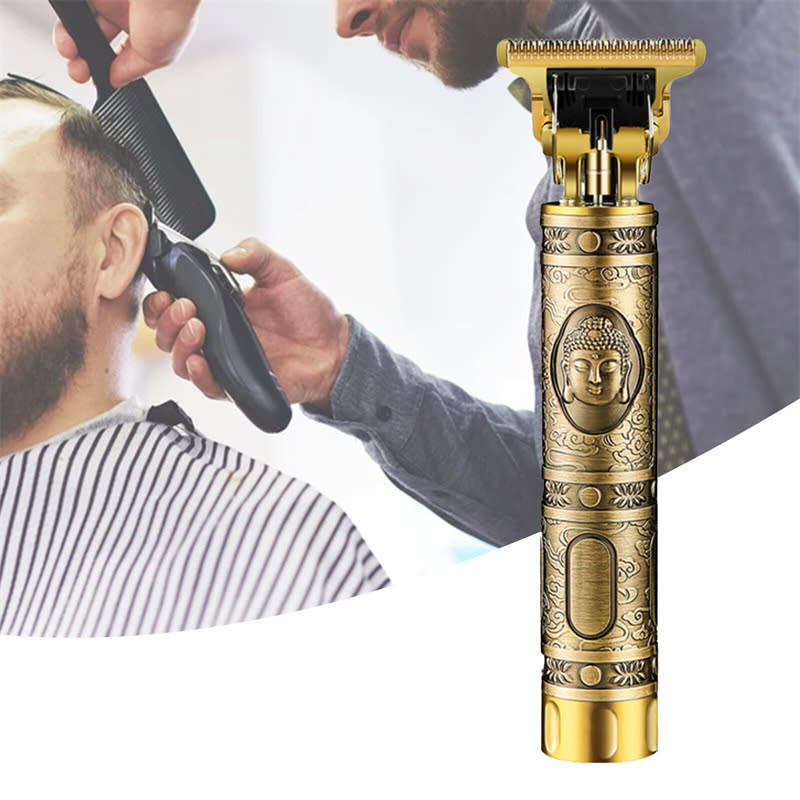 Multifunctional Retro Electric Clipper Salon Hair Design Home Electric Hair Clipper Comfort Grip