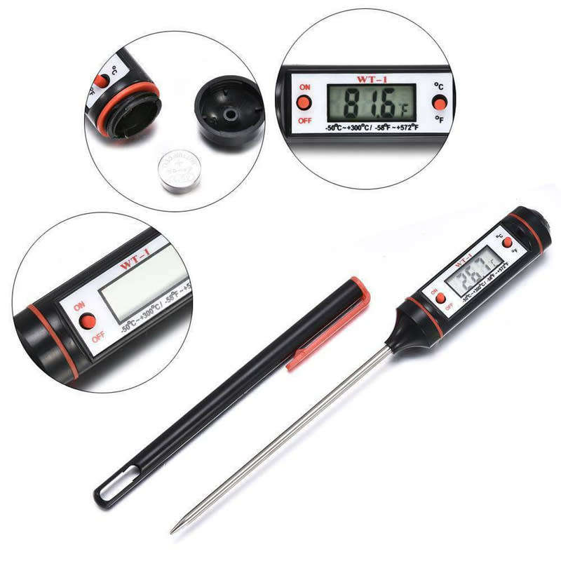 Digital Food Thermometer Probe Cooking Meat Kitchen Temperature