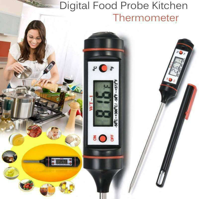 Digital Food Thermometer Probe Cooking Meat Kitchen Temperature