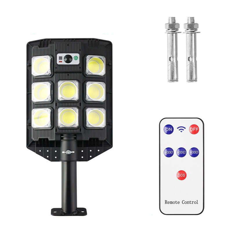 208 COB Smart LED Solar Motion Sensor Light Bright Garden Outdoor Street Wall Light