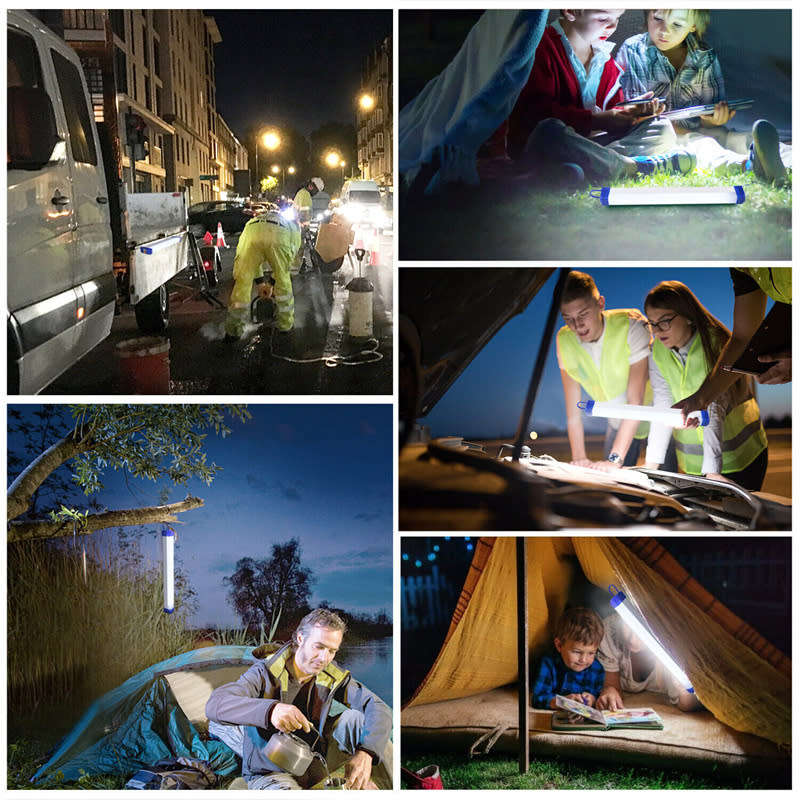 70CM Rechargeable LED Light Portable Work Light for Emergency and Car Repair