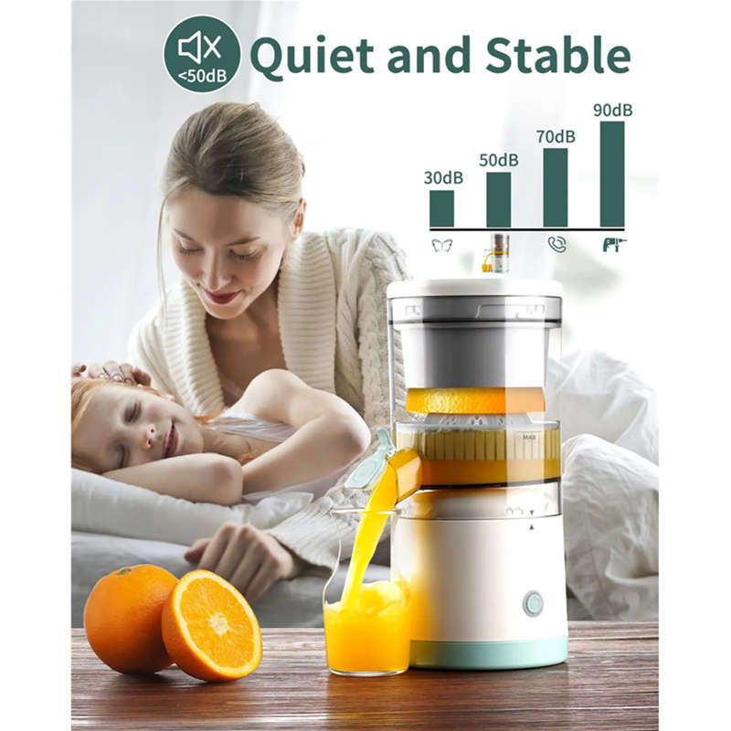 45W Portable Orange Juicer Rechargeable Multifunctional Home Juicer Mini Juicer Cup Electric Juicer