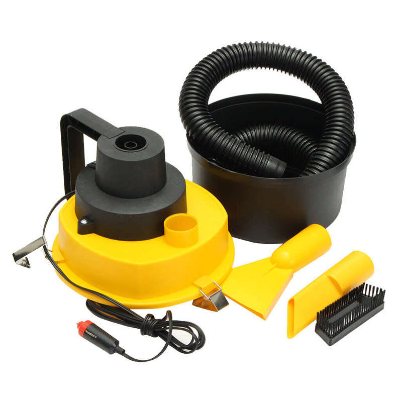 12V Multifunctional Portable Wet and Dry Mini Vacuum Cleaner for Car Boat Camping Tent