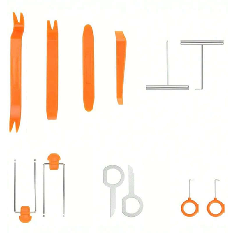 12 Pcs Professional Auto Repair Tool Set, Car Interior Panel Door Dashboard Clamp Removal Tool Kit