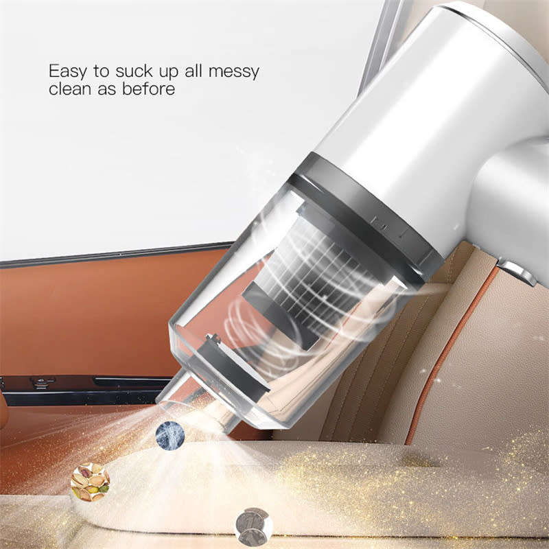 2 in 1 Wireless Car Vacuum Cleaner Portable Mini Wet/Dry Vacuum for Car Interior and Home Cleaning