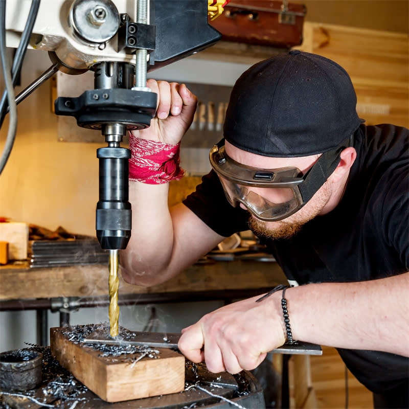 99 Pcs Twisted Metal Tools HSS 135° Tip Titanium Coated Twist Drill Bits Set with Storage Box