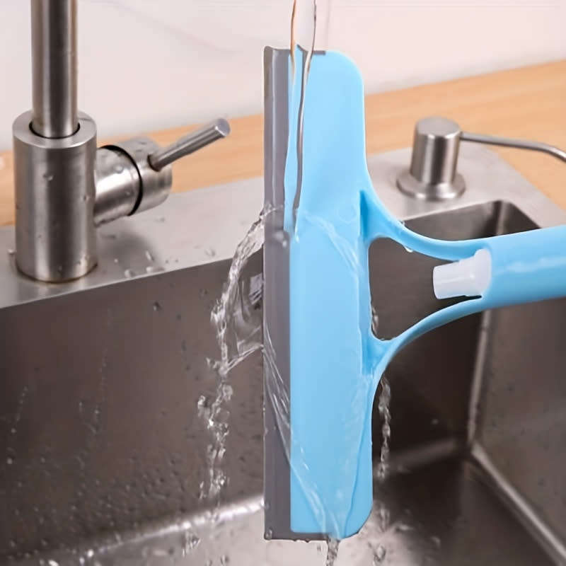 Multifunctional 3-in-1 Glass Wiper Cleaning Tool with Spray Bottle